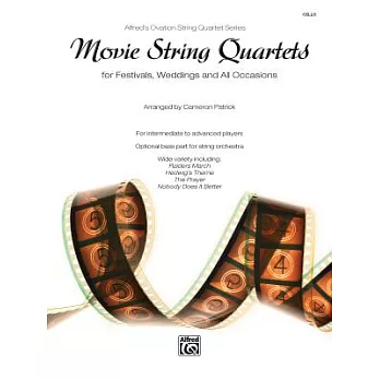 Movie String Quartets for Festivals, Weddings, and All Occasions: Cello, Parts