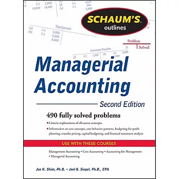 Schaum’s Outline of Managerial Accounting