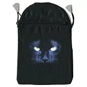 Black Cat Satin Tarot Bag
