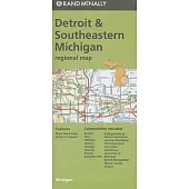 Rand McNally Detroit & Southeastern Michigan Regional Map