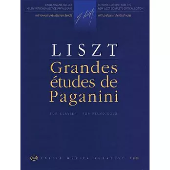 Grandes Etudes De Paganini: Fur Klavier / For Piano Solo
