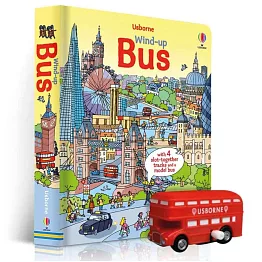 發條雙層巴士跑跑遊戲書（４倫敦街景可拆組）Wind-up bus