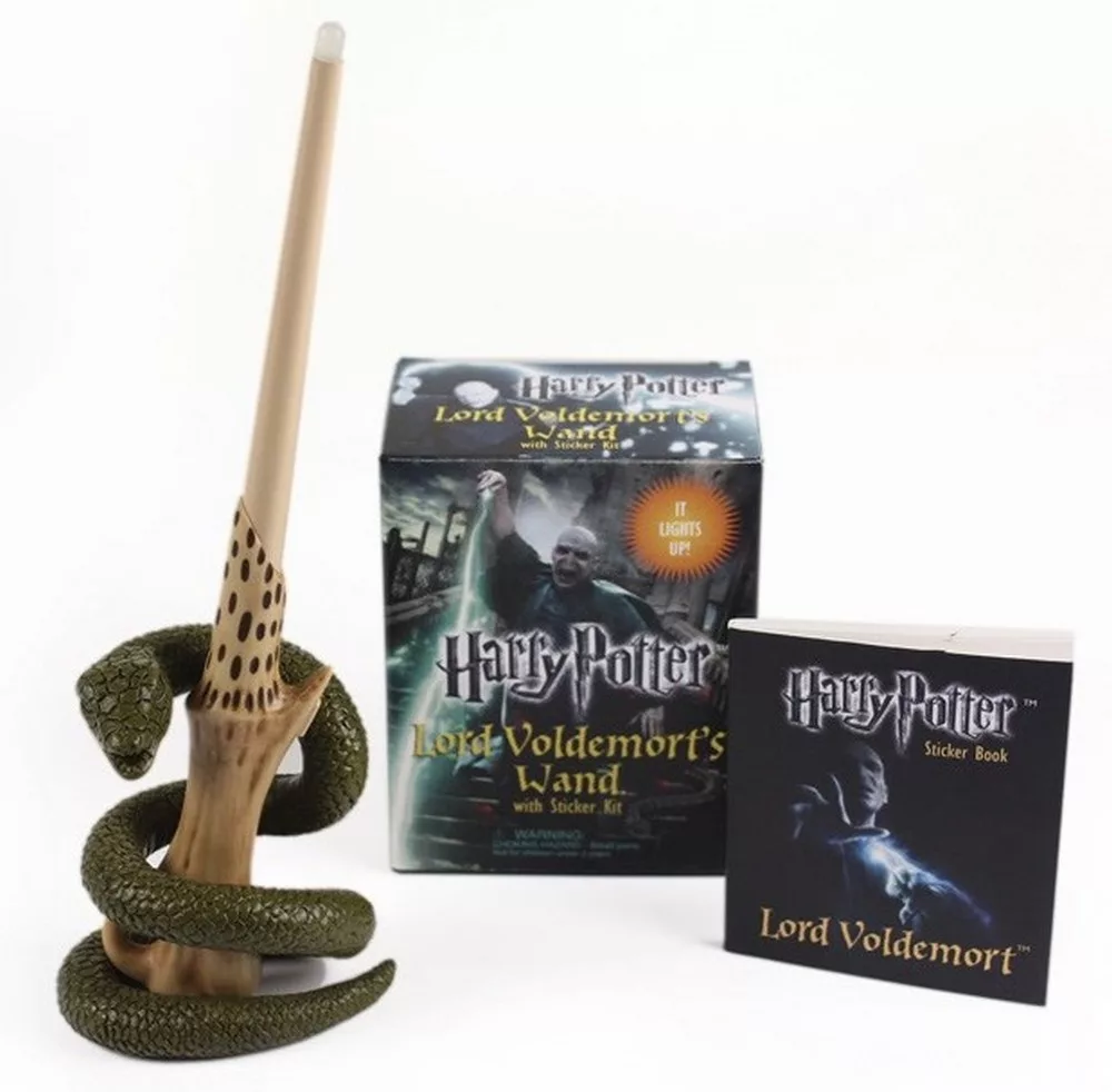佛地魔魔杖迷你版（可發光）附貼紙書 Harry Potter Voldemort’s Wand with Sticker Kit: Lights Up!