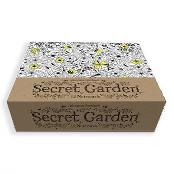 Secret Garden: 12 Notecards (祕密花園 12張萬用卡)