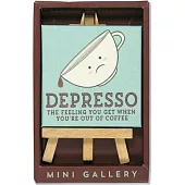 Depresso: Artwork With Mini Easel Gift Set