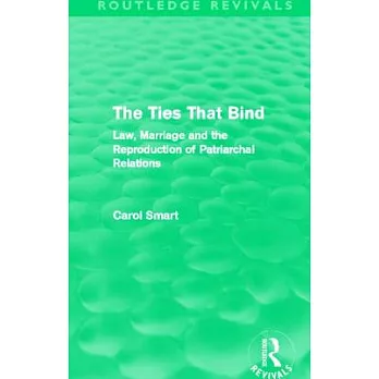The Ties That Bind (Routledge Revivals): Law, Marriage and the Reproduction of Patriarchal Relations