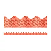 Red Sparkle Scalloped Borders
