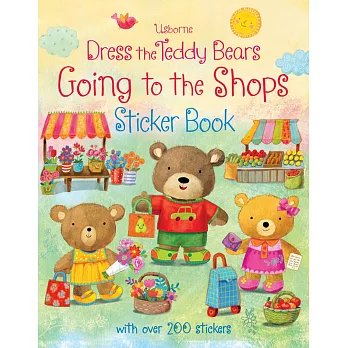 Dress the Teddy Bears Go Shopping Sticker Books