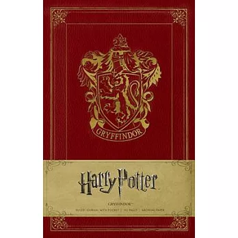 哈利波特：葛來分多學院硬殼橫線筆記本（13 x 21 cm / 192 頁）Harry Potter Gryffindor Hardcover Ruled Journal