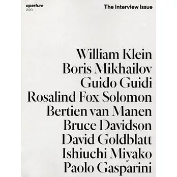 Aperture: The Interview Issue