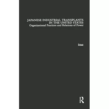 Japanese Industrial Transplants in the United States: Organizational Practices and Relations of Power