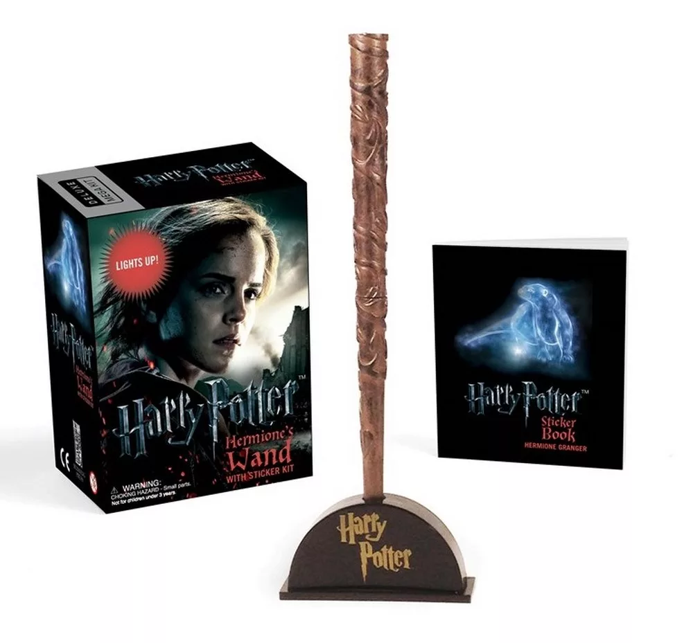 妙麗魔杖迷你版（可發光）附貼紙書 Harry Potter Hermione’s Wand With Sticker Kit: Lights Up!