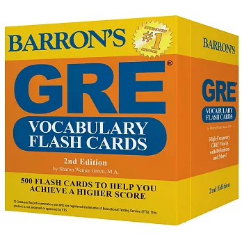 Barron’s GRE Vocabulary Flash Cards: 500 Flash Cards to Help You Achieve a Higher Score