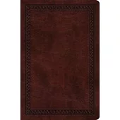 The Holy Bible: ESV Value Compact Bible, Trutone Mahogany, Border Design