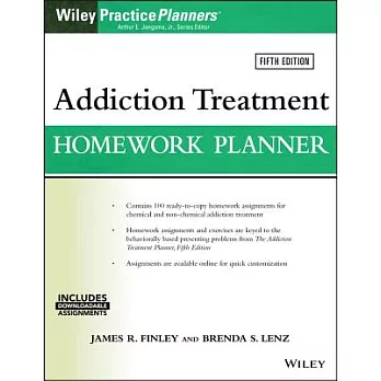 Addiction Treatment Homework Planner: Includes Downloadable Assignments