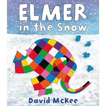 Elmer in the snow