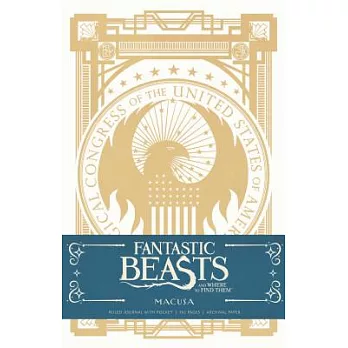Fantastic Beasts and Where to Find Them Macusa Hardcover Ruled Journal