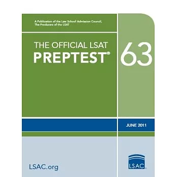 The Official LSAT Preptest 63: June 2011