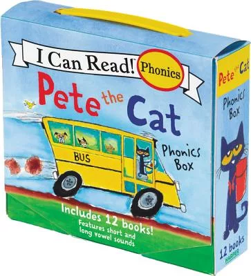 皮皮貓：自然拼音盒裝套書（12冊，4-8歲）Pete the Cat 12-Book Phonics Fun!（My First I Can Read）