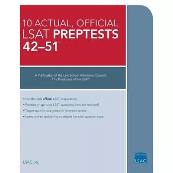 10 Actual 42-51, Official LSAT Preptests: (preptests 42-51)