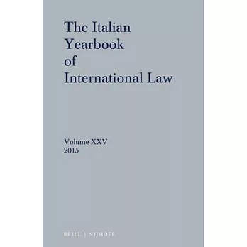 The Italian Yearbook of International Law 2015