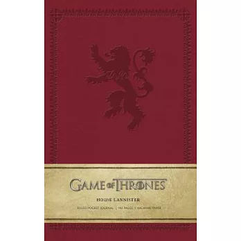 Game of Thrones House Lannister Ruled Pocket Journal