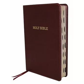KJV, Thinline Bible, Large Print, Imitation Leather, Burgundy, Indexed, Red Letter Edition
