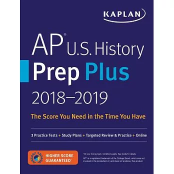 Kaplan AP U.S. History Prep Plus 2018-2019