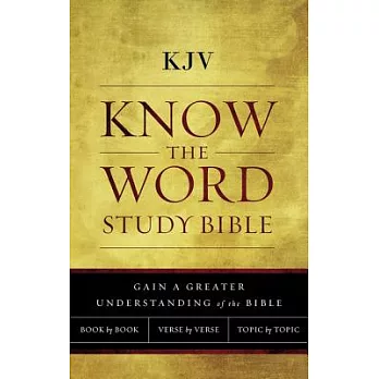Know the Word Study Bible: King James Version, Know the Word Study Bible, Red Letter Edition