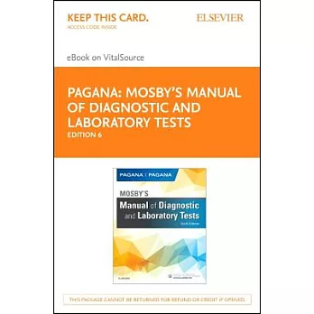 Mosby’s Manual of Diagnostic and Laboratory Tests eBook on VitalSource Access Code