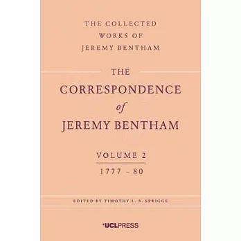 Correspondence of Jeremy Bentham: 1777 to 1780