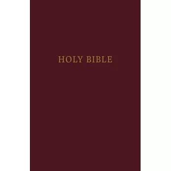 The Holy Bible: King James Version, Burgundy, Pew Bible, Red-Letter Edition