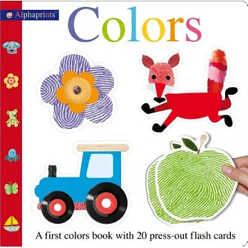 Alphaprints Colors Flash Card Book: With 20 Press-Out Flash Cards