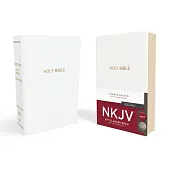 NKJV, Gift and Award Bible, Leather-Look, White, Red Letter Edition