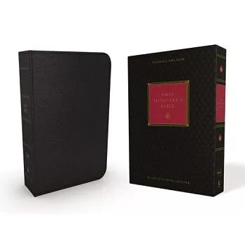 The Holy Bible: New King James Version Minister’s Bible, Black Genuine Calfskin Leather, Red Letter Edition