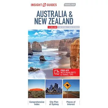 Insight Travel Map Australia & New Zealand