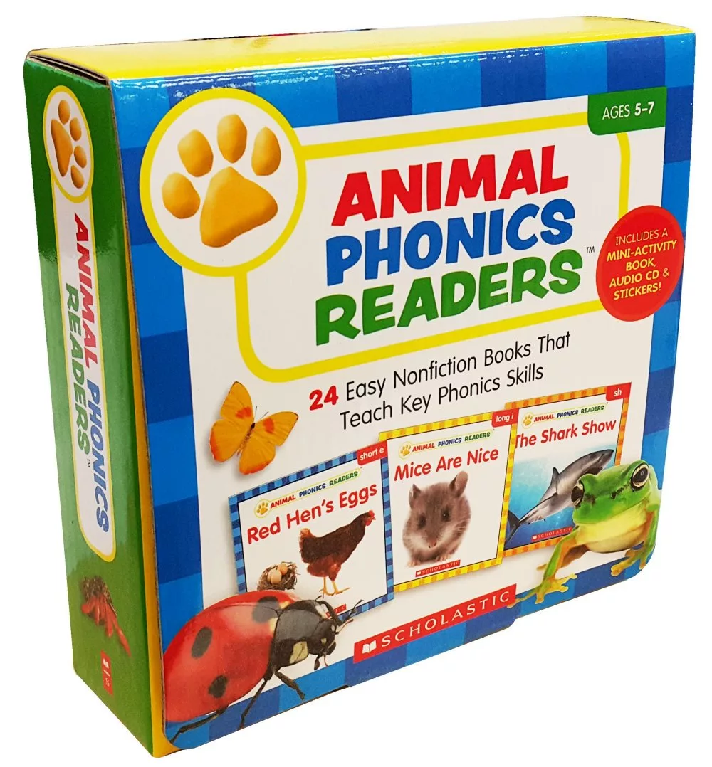 Scholastic Animal Phonics Readers(24 Books+CD)