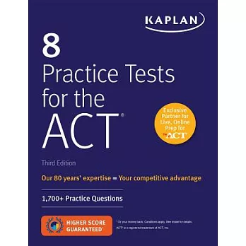 Kaplan 8 Practice Tests for the Act