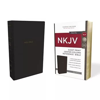 The Holy Bible: New King James Version, Black Leathersoft, Center-Column Reference Bible: Red Letter Edition, Comfort Print