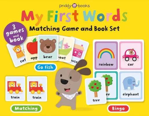 My First Words Matching Game and Book Set: 3 Games and a Book