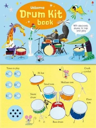 ７種爵士鼓音效按鍵書 Drum Kit Book
