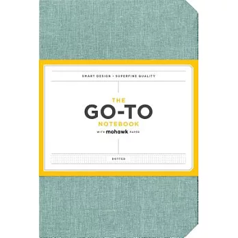 Go-To Notebook With Mohawk Paper: Sage Blue Dotted