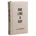 Canvas One Line a Day: A Five-Year Memory Book (Yearly Memory Journal and Diary, Natural Canvas Cover)