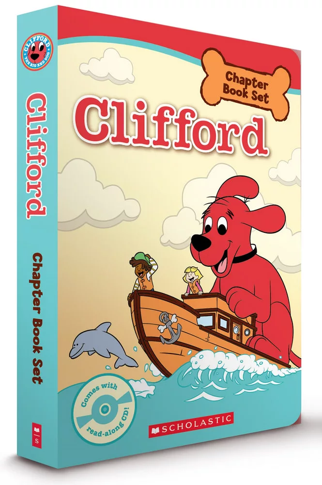 Clifford Chapter Book Set（4本書+1CD合售）