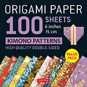 Origami Paper Kimono Patterns: Tuttle Origami Paper; High-quality Double-sided Origami Sheets Printed With 12 Patterns; Instruct