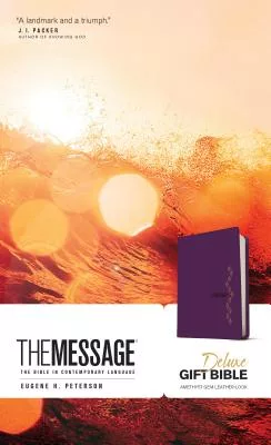 The Message: The Message, Amethyst Gem, Leather-Look, The Bible in Contemporary Language