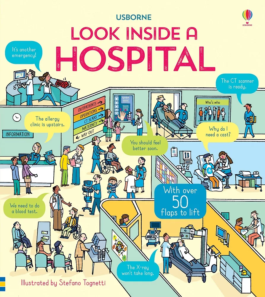 互動機關遊戲書：醫院（5歲以上）Look Inside: A Hospital