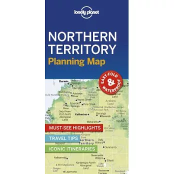 Lonely Planet Northern Territory Planning Map
