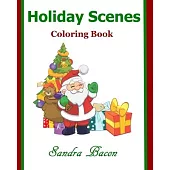 Holiday Scenes Coloring Book