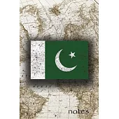 Notes: Beautiful Flag Of Pakistan Lined Journal Or Notebook, Great Gift For People Who Love To Travel, Perfect For Work Or Sc